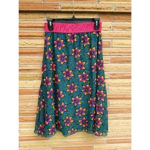 LuLaRoe floral midi skirt